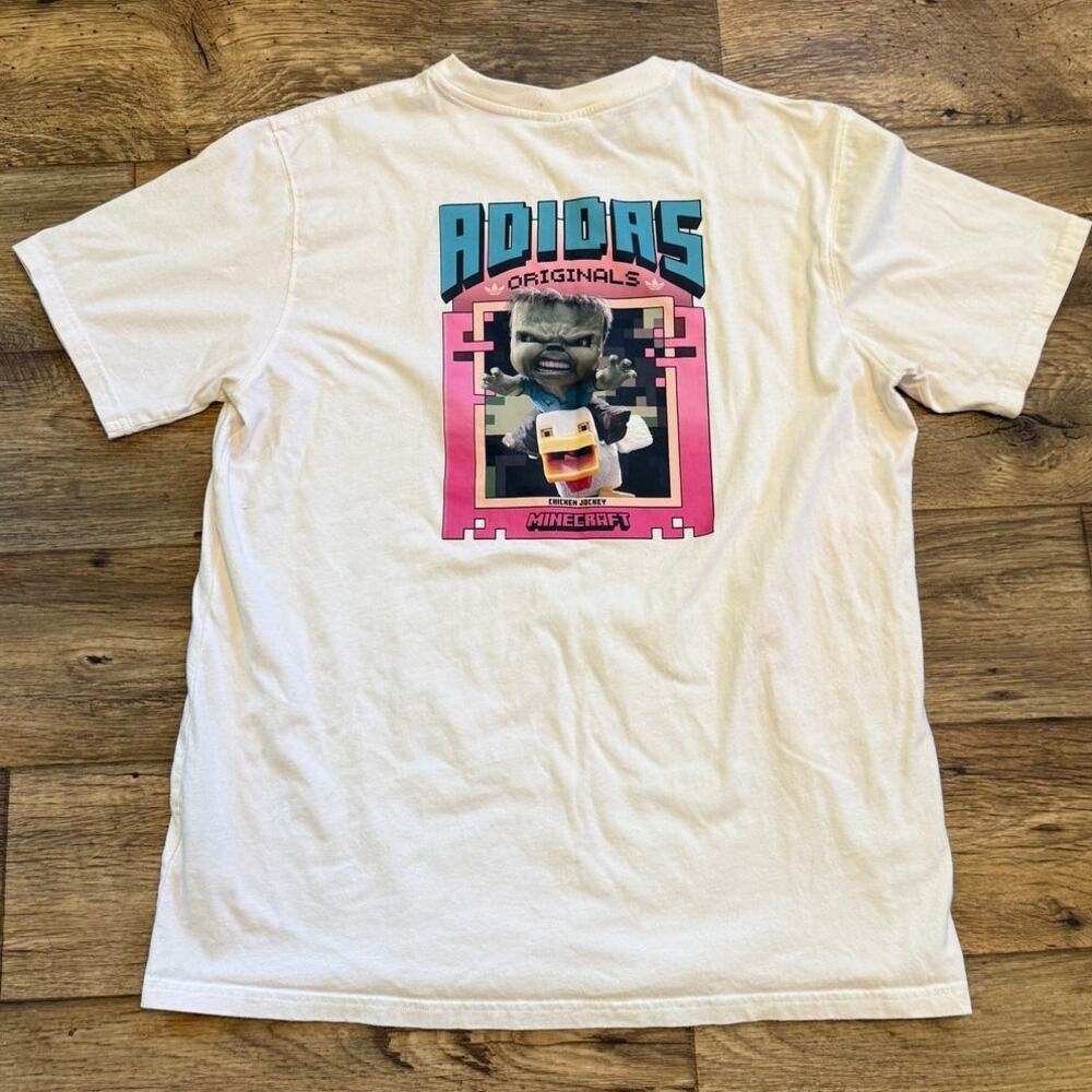 Adidas Originals x Minecraft Movie Chicken Jockey Tee Shirt